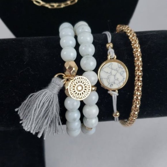 Amelia Rue Layered Necklaces w bracelet set - Picture 2 of 5